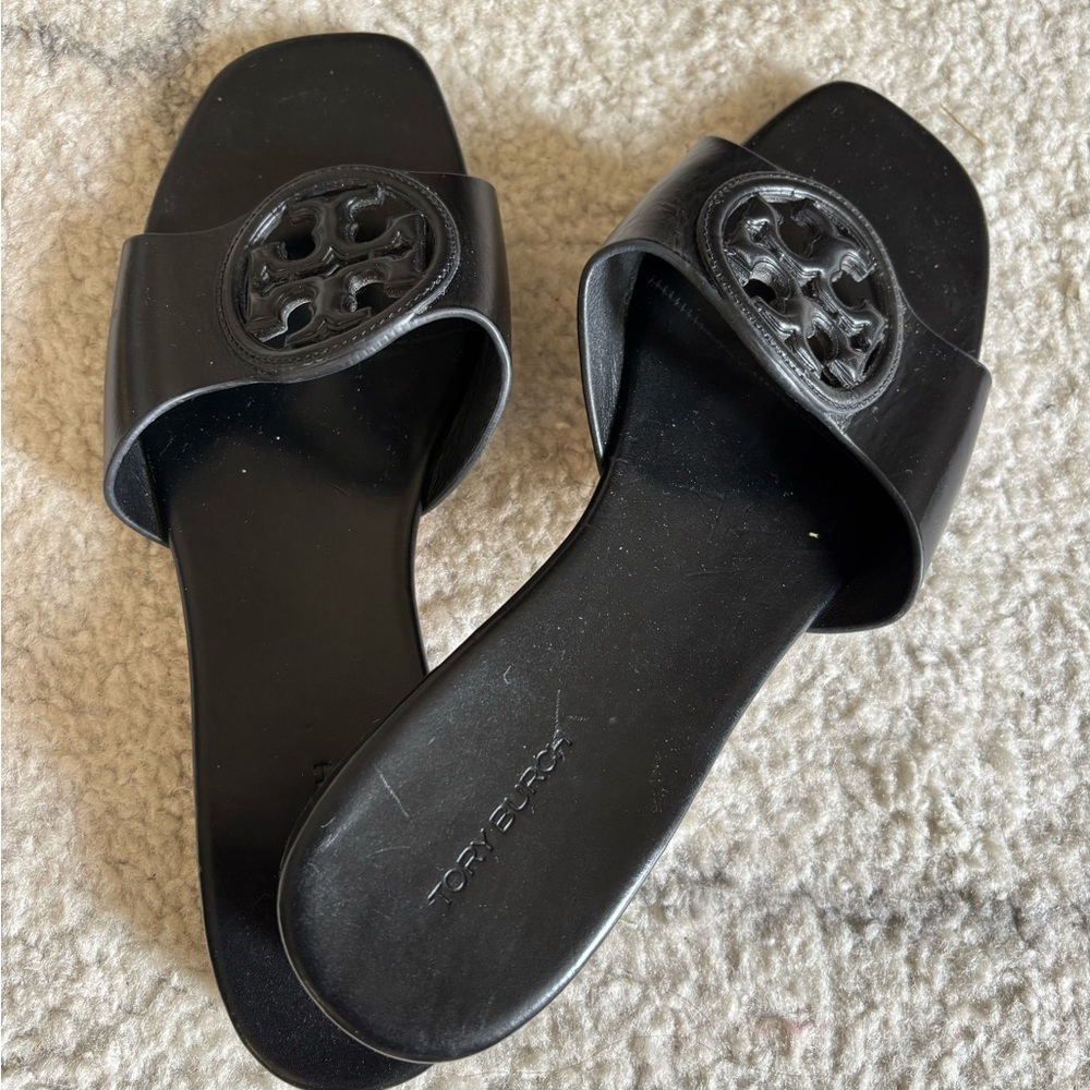 Tory Burch Black Minimalist Slide Sandals - Picture 5 of 6